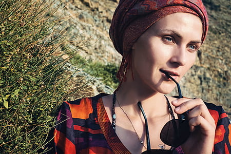 woman wearing red traditional dress thumbnail