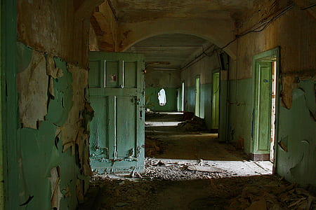 teal wooden door open during daytime thumbnail
