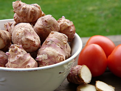 brown vegetable in white ceramic bowl thumbnail