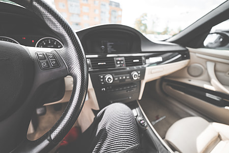 Light Modern Car Interior from Driver’s View thumbnail