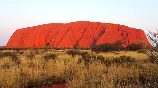 red mountain under white sky at daytime thumbnail