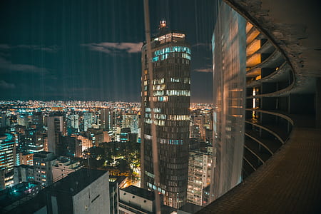 city, night, buildings, skyscrapers thumbnail