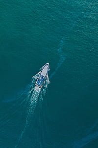 aerial photography of boat thumbnail