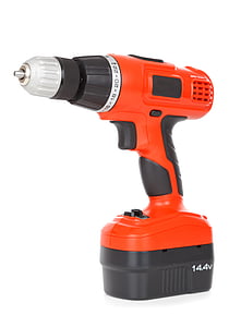 red and black cordless power drill thumbnail