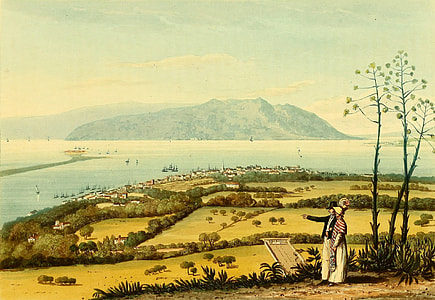 Ships and landscape at Port Royal, Jamaica thumbnail