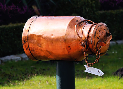 brass-colored milk churn mailbox thumbnail