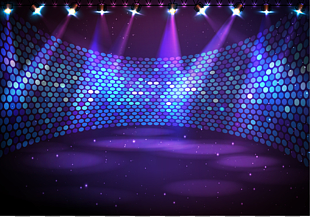 Stage Music Nightclub, Wraparound stage under lights PNG clipart