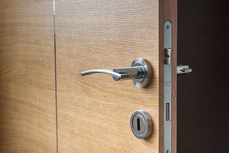 silver-colored door lever thumbnail