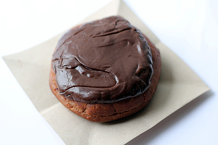 Chocolate Donut on plate thumbnail