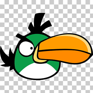 Leaf area beak green, Angry bird green, green parrot Angrybird character illustration PNG clipart