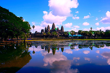 Angkor Wat in Cambodia during daytime thumbnail