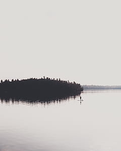 person rowing boat on body of water thumbnail