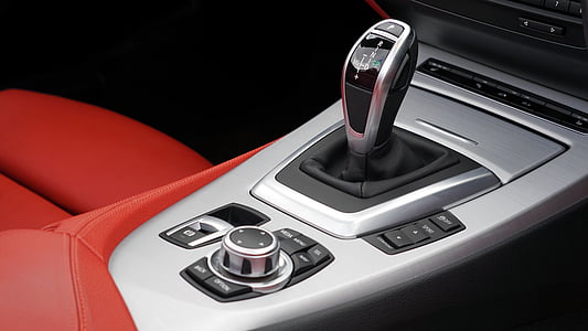 gray and black gear shift lever thumbnail
