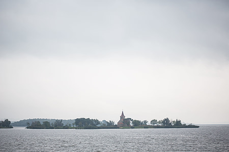 Abandoned Church in the Middle of Reservoir thumbnail