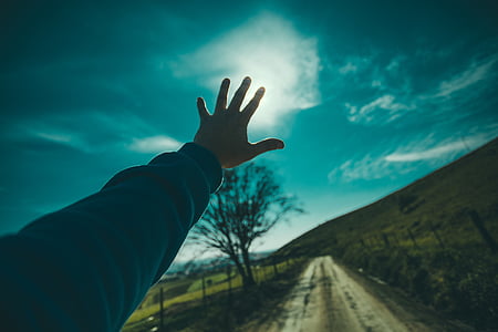 person raising hand thumbnail