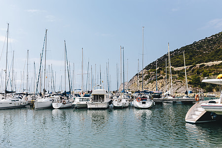 Port Ginesta harbor in Barcelona, Catalonia, Spain thumbnail