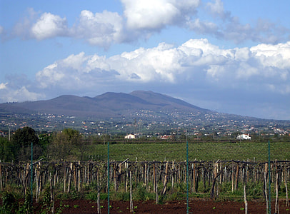 Landscape with mountains with sky and clouds in Velletri, Italy thumbnail