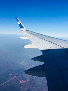 white plane at the sky thumbnail