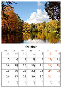white calendar with swamp photograph thumbnail