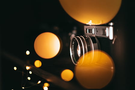 black and silver SLR camera thumbnail