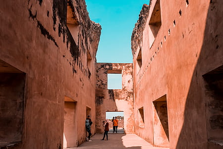 people beside brown concrete building thumbnail