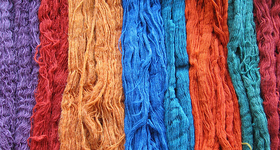 red, orange, and blue yarns thumbnail