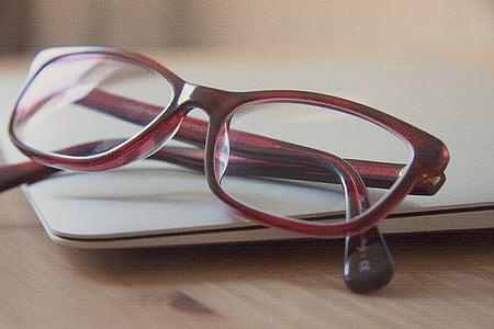 brown framed eyeglasses thumbnail