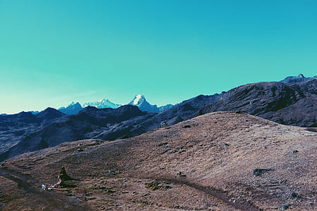 person walking on top of mountain thumbnail