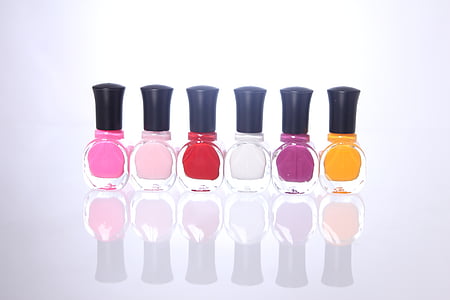 lined-up six assorted-color nail polish bottles thumbnail