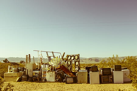 assorted home furnitures on brown soil thumbnail