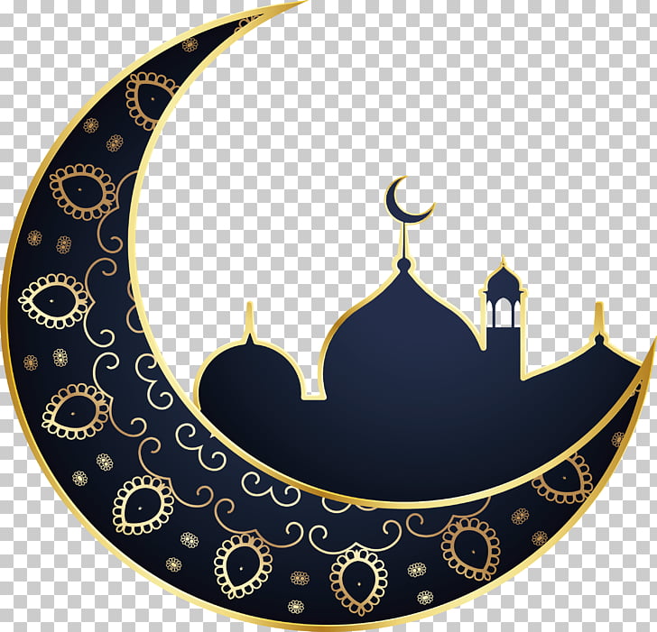 Ramadan Mosque Islam Eid al-Fitr Eid Mubarak, Church of the moon religious Poster, mosque with moon PNG clipart