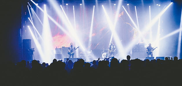 Panoramic View of Crowd at Music Concert thumbnail