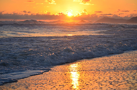 photo of seashore during golden hour thumbnail