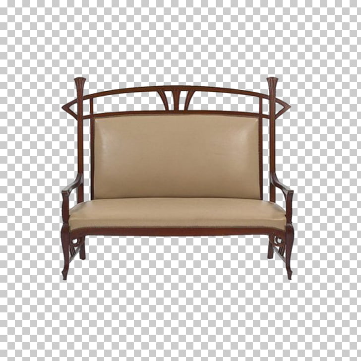Table Art Nouveau Furniture Simple Sofa Seat Png Clipart Free
