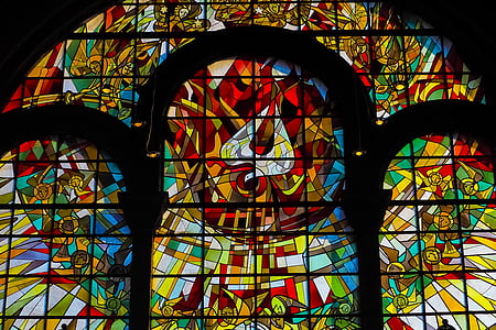 multicolored stained glass window thumbnail