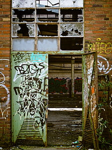 Green Printed Door Building thumbnail