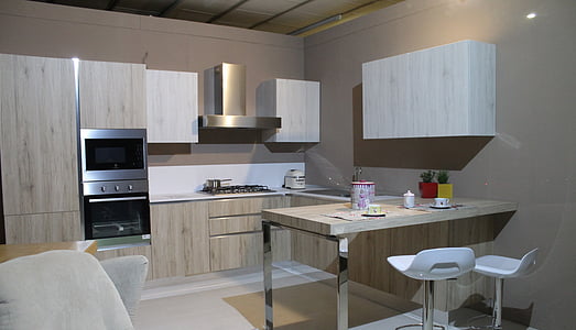 brown wooden kitchen table thumbnail