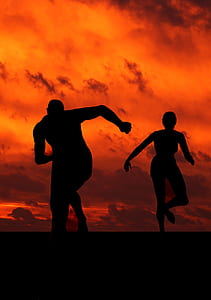 two person running under the sun thumbnail
