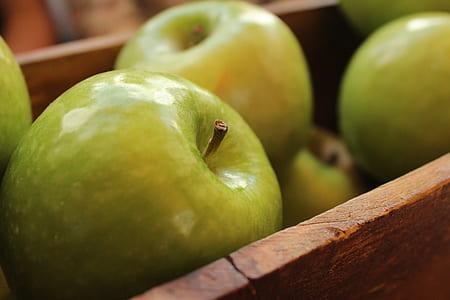 selective focus photography of green apple thumbnail