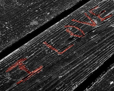 i love crave on black farm wood thumbnail