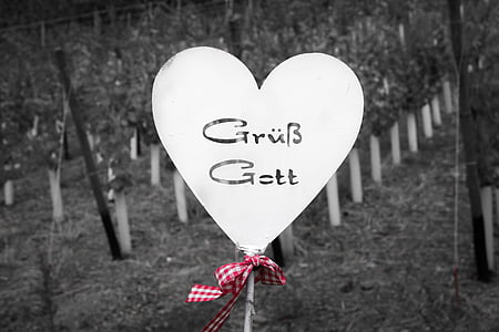 white heart decor with stick thumbnail
