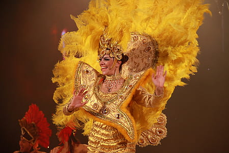 women's yellow headdress thumbnail
