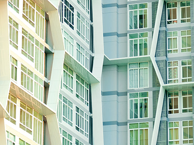 white and green concrete buildings thumbnail