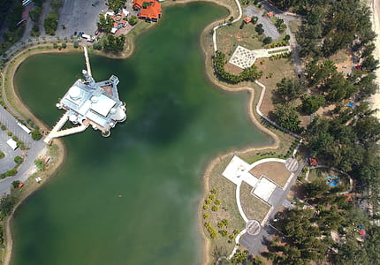 bird's eye view, water, aerial, outdoors thumbnail