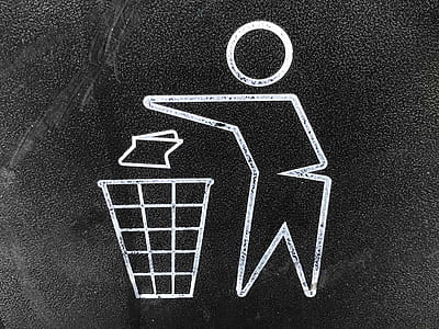 dispose properly sign thumbnail