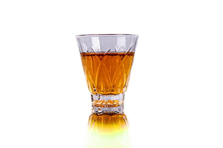 clear shot glass with liquor thumbnail