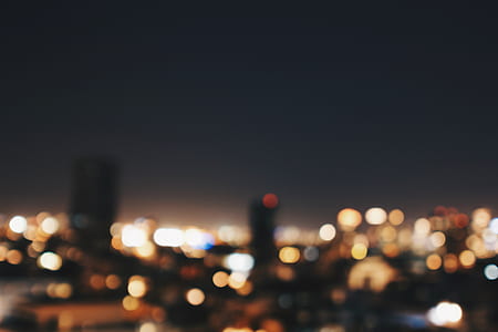 city, light, skyline, bokeh thumbnail