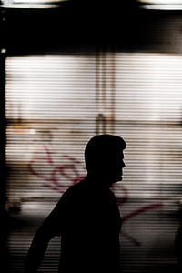 silhouette of man in dark place thumbnail