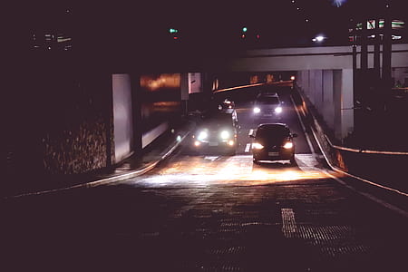 Photo of Cars in Tunnel during Nightime thumbnail