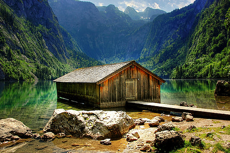 brown wooden house with path way  running board thumbnail